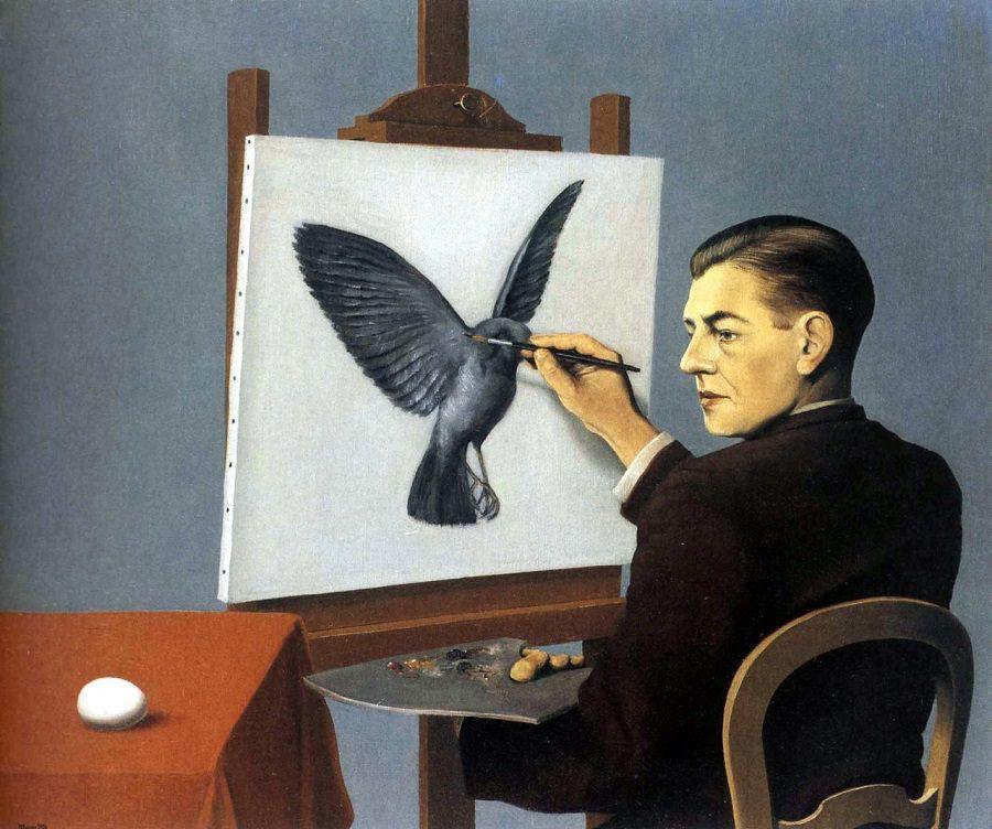 La Clairvoyance 1936 Rene Magritte 900x752 The Best Designs And Art From The Internet