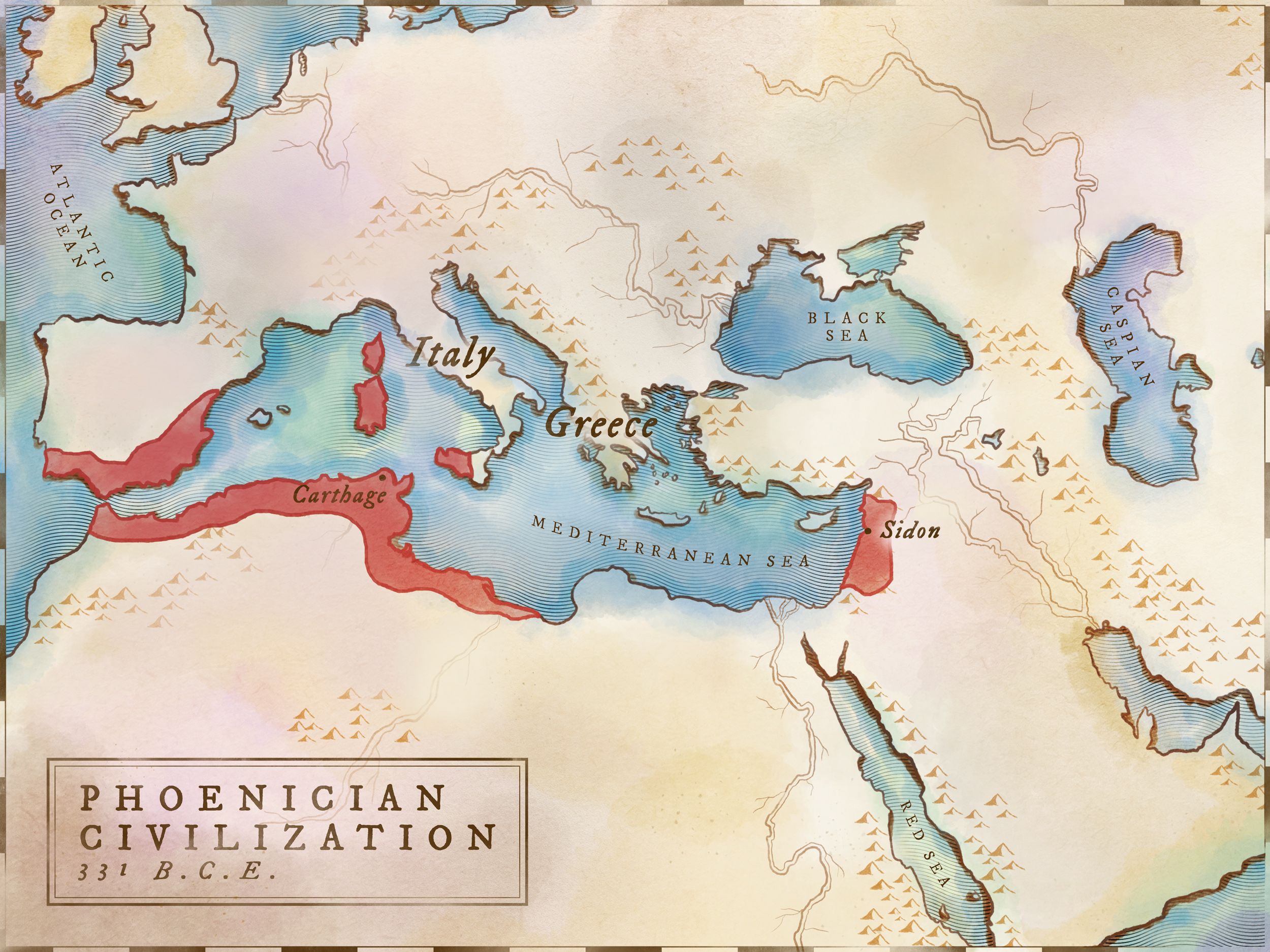 Phoenicians Map Phoenicians History Religion Alphabet Video 