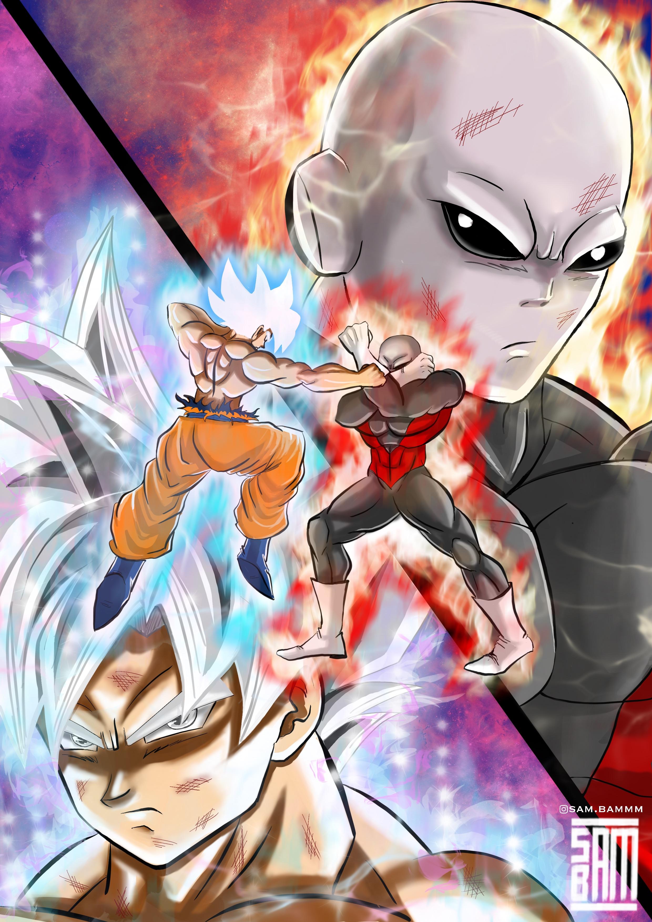 Goku mastered ultra instinct vs jiren [fanart]