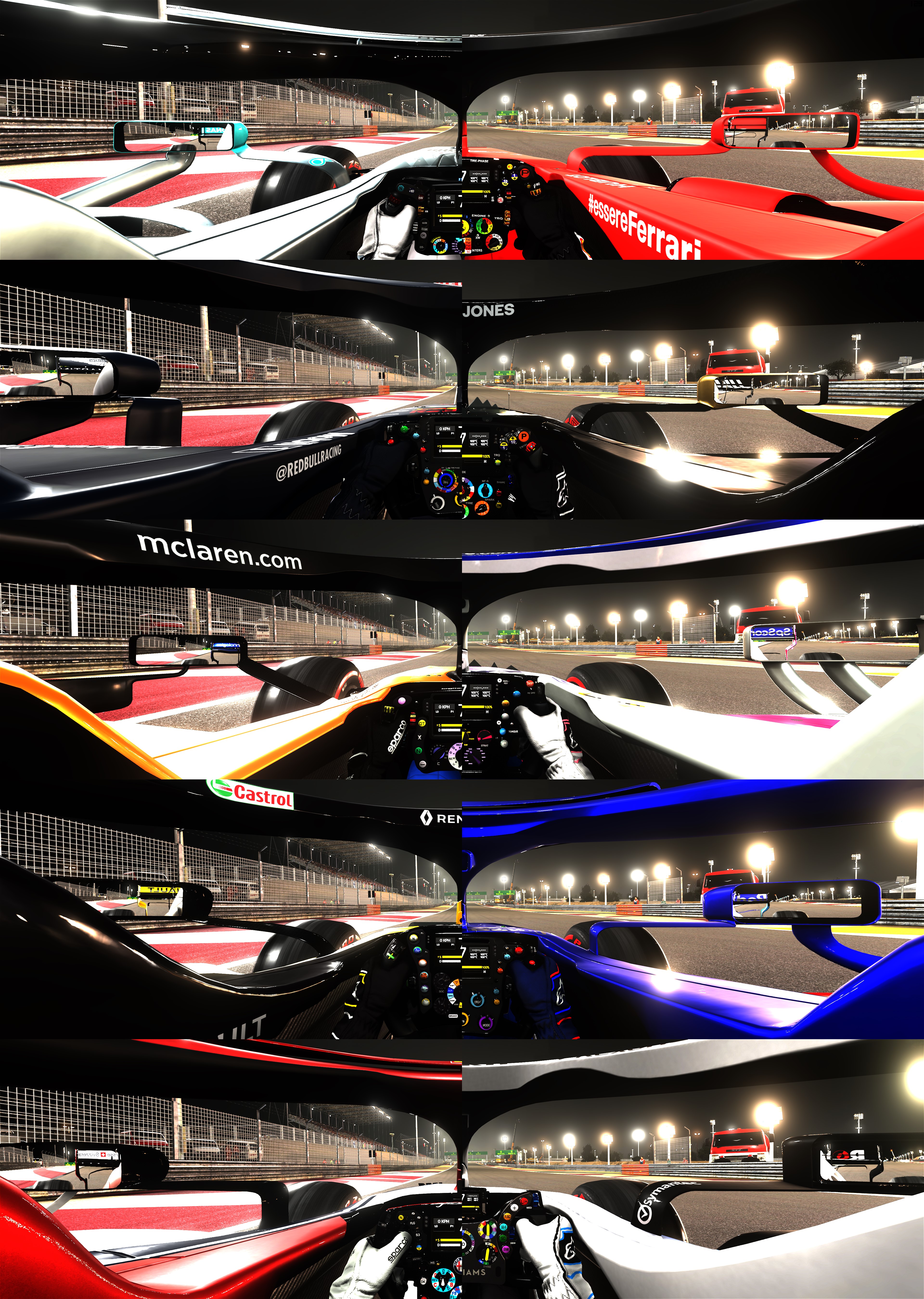 F1 2019 Cockpit Comparison Default Camera 32 9 F1game Reddit