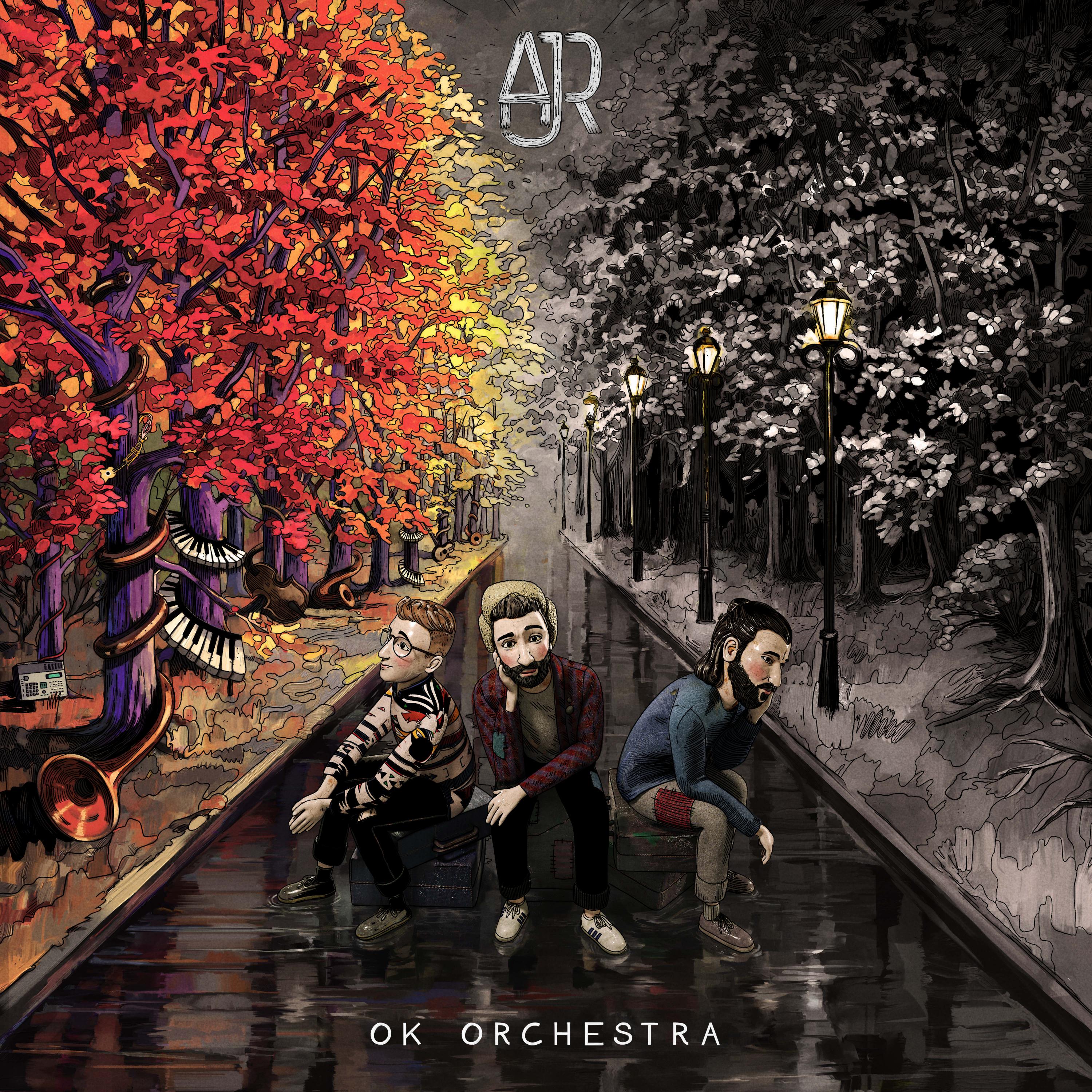 I Put The Line Art From The New Way Less Sad Remix Cover Art Over The Normal Oko Album Cover Art And It Looks Cool R Ajr