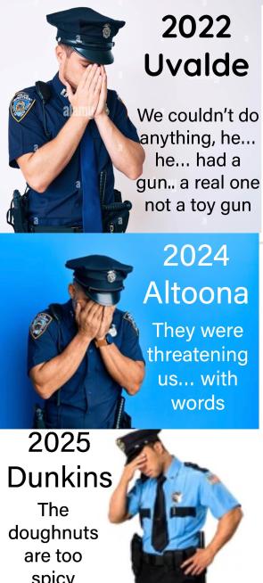 US cops are truly the weakest breed