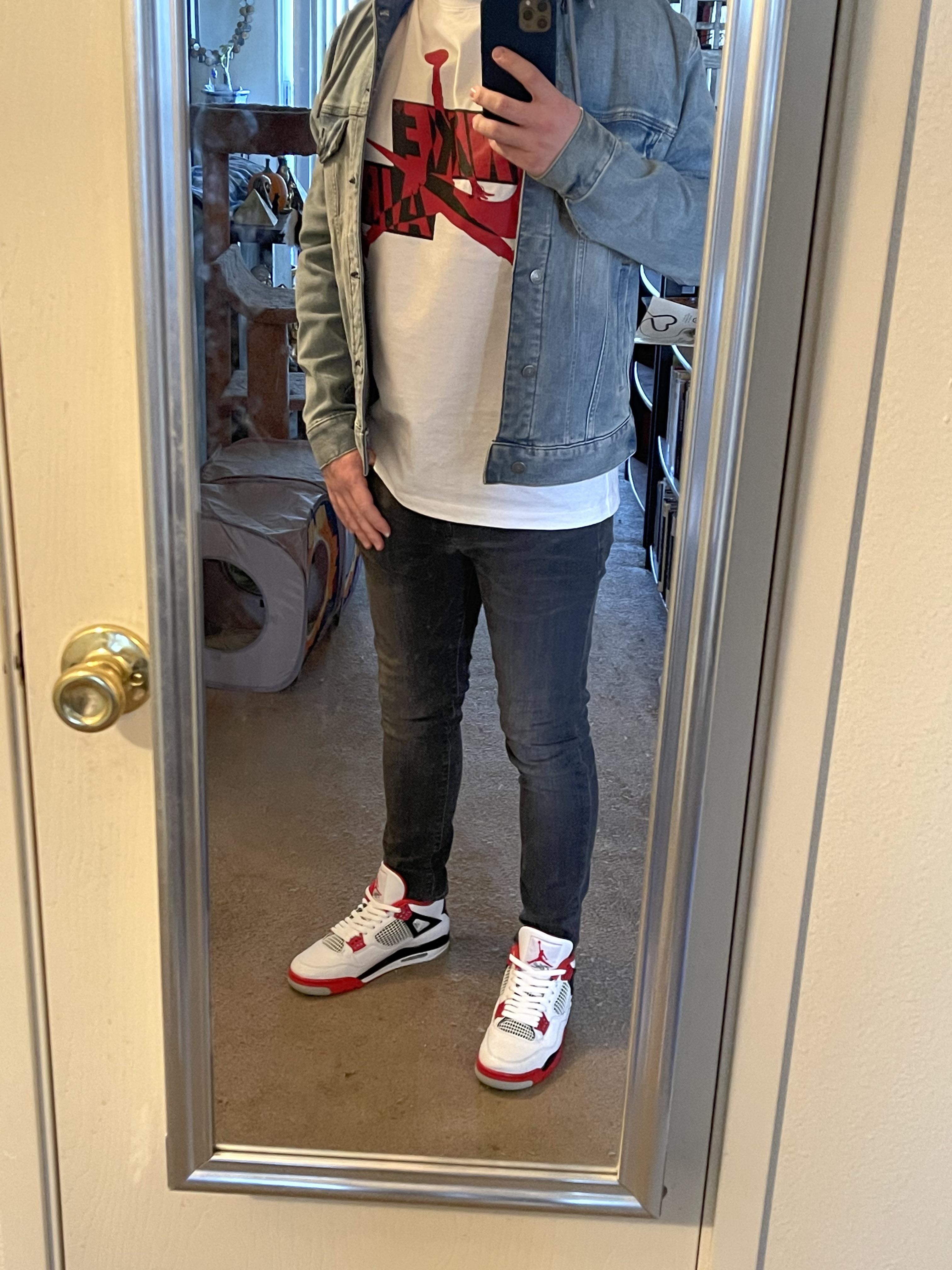 Fire red 4s outfit