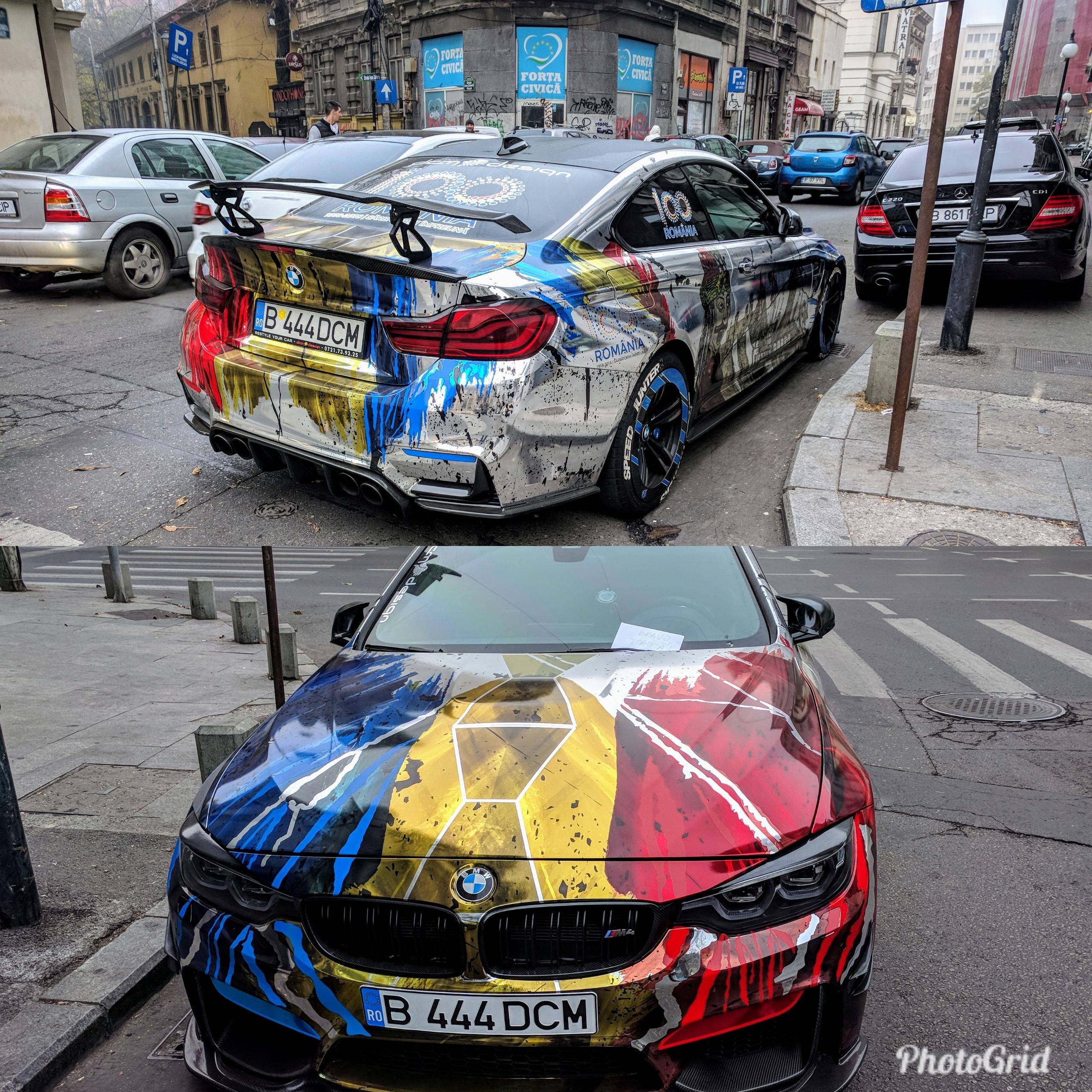 A car in bucharest, romania.