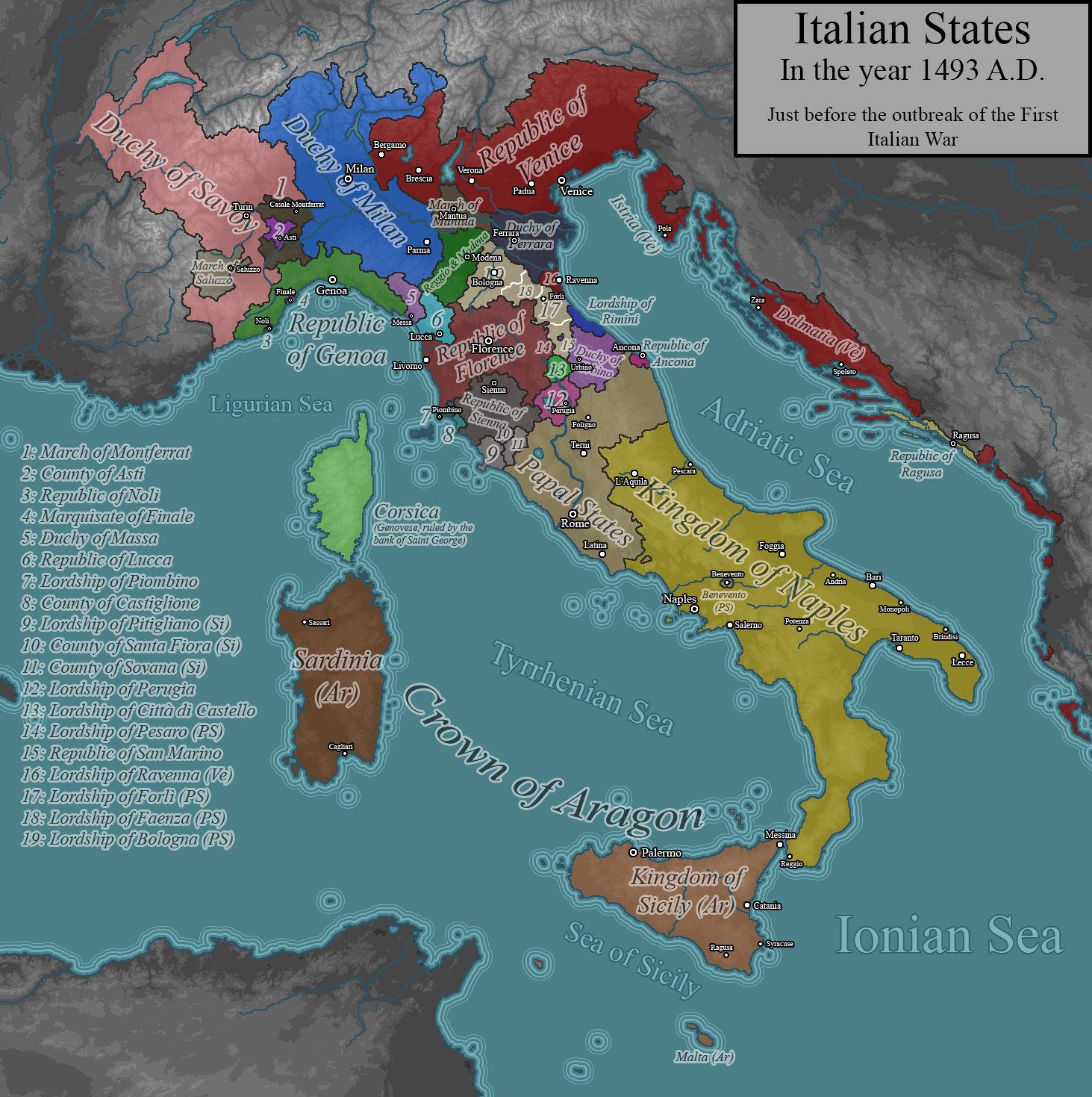 Italy War Map Italian Serio Comic Map Of Europe During The Great War 