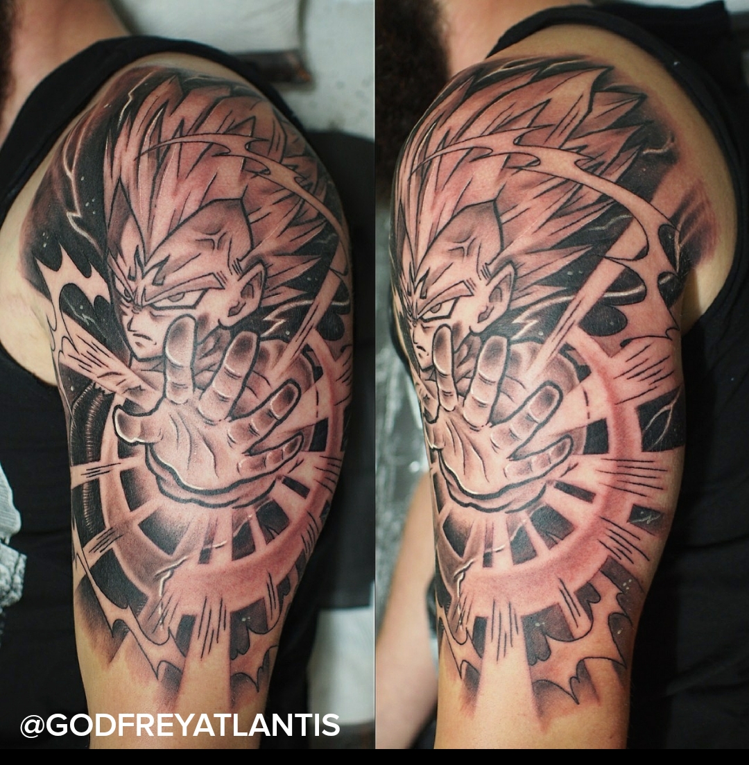 Vegeta Tattoo By Me Godfrey Atlantis Instagram Godfreyatlantis Melbourne Australia Dbz