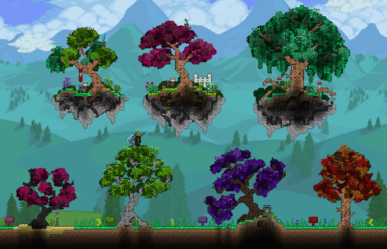 Attempt At A Realistic Tree Terraria