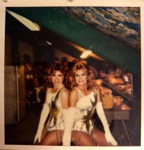 My mom and her sister, 1985