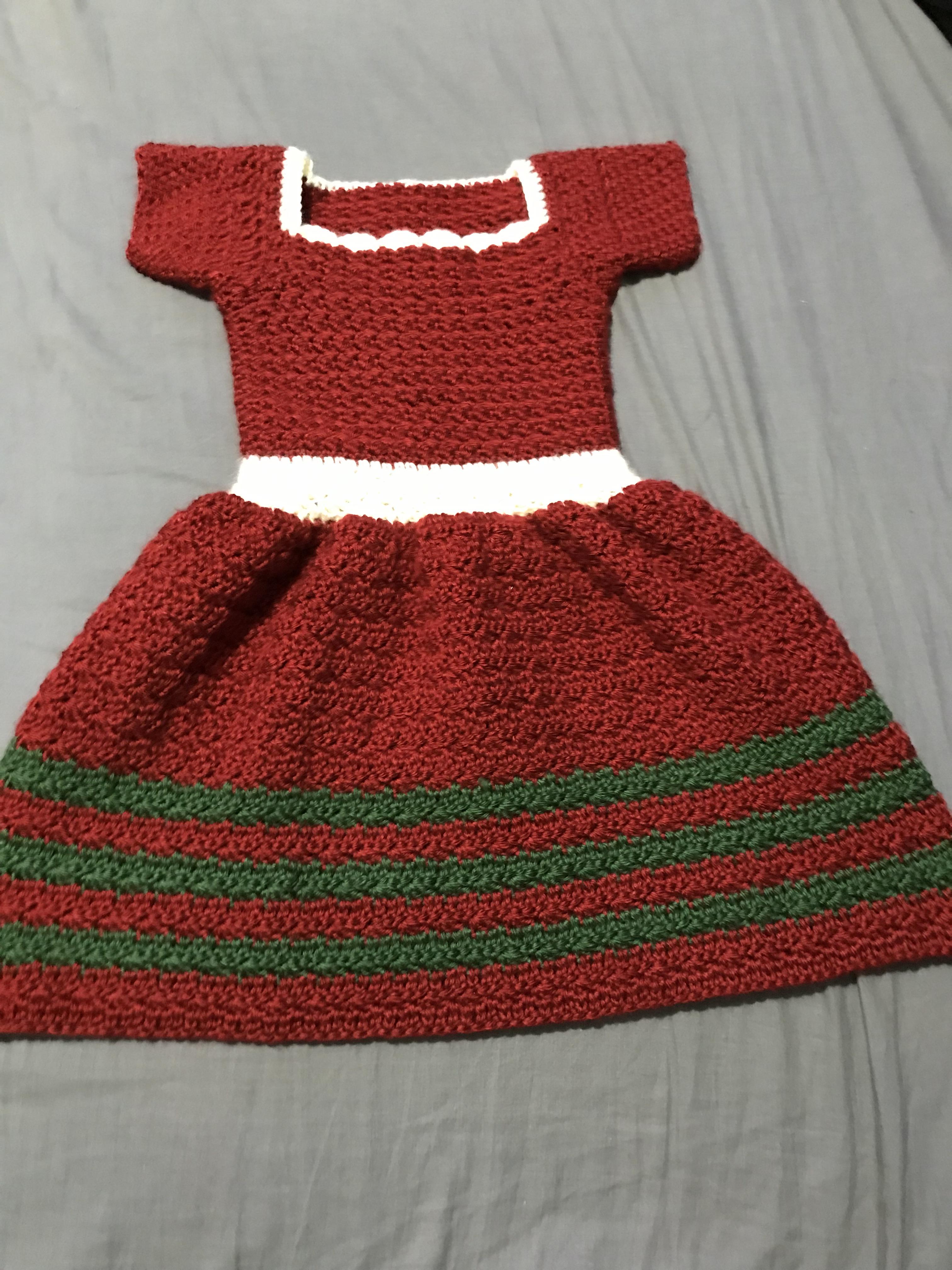 Christmas Dress For My 3year Old Crochet