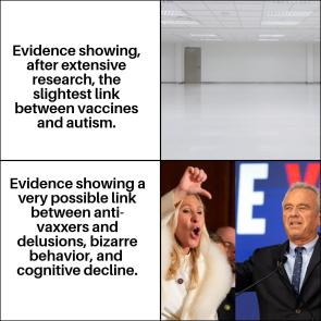 New research shows that anti-vaxxing causes brain worms and space lasers!