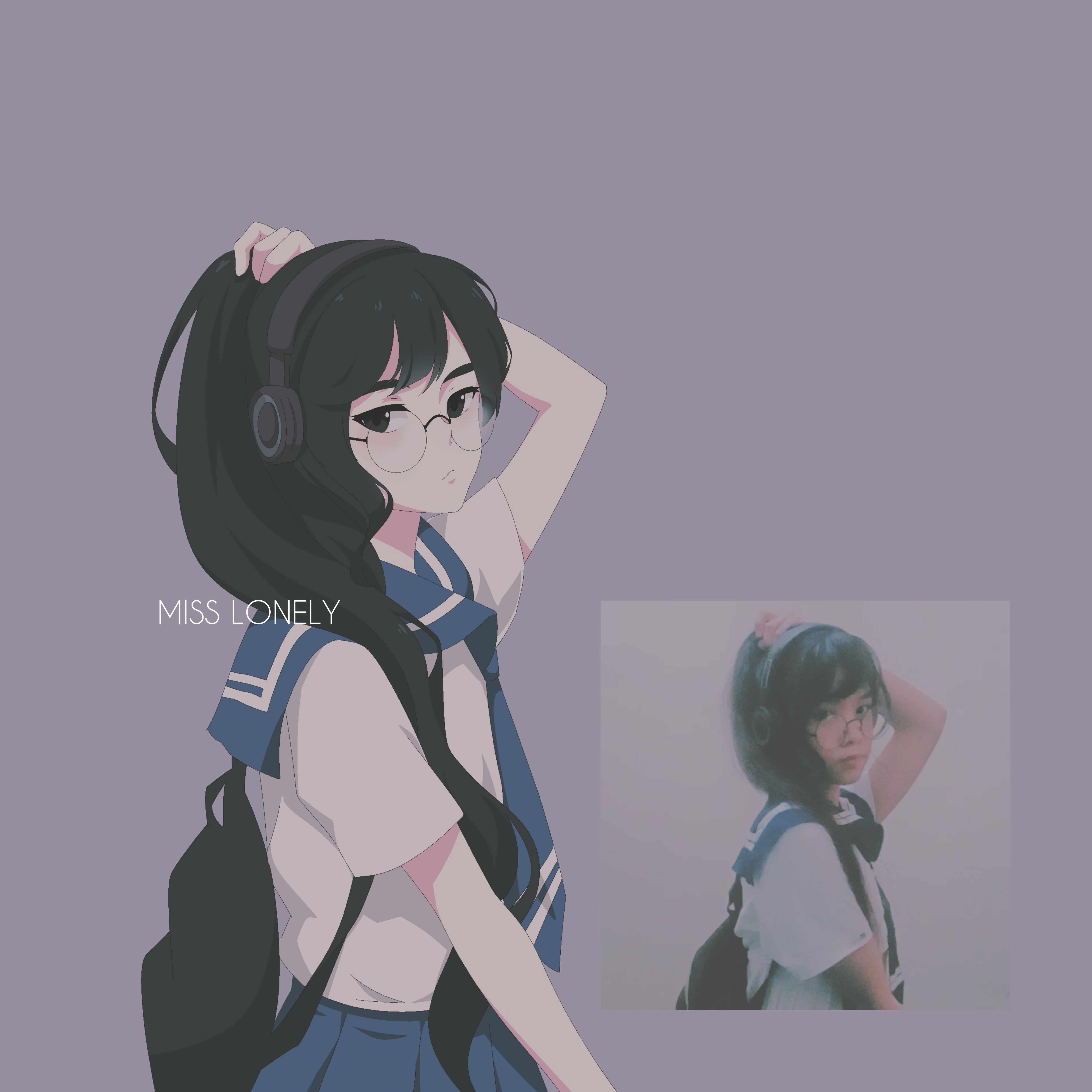 I drew myself in anime style