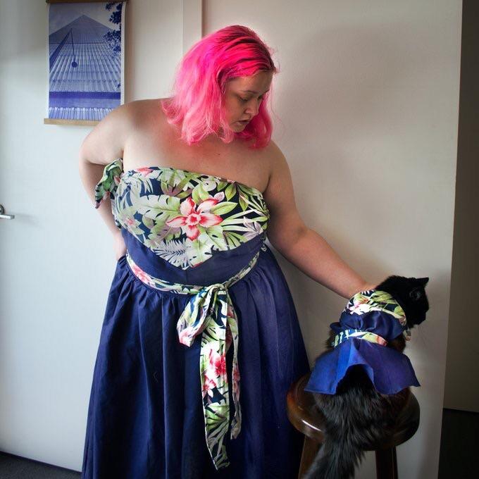 I Made Matching Dresses For Myself And My Cat Penny Cats