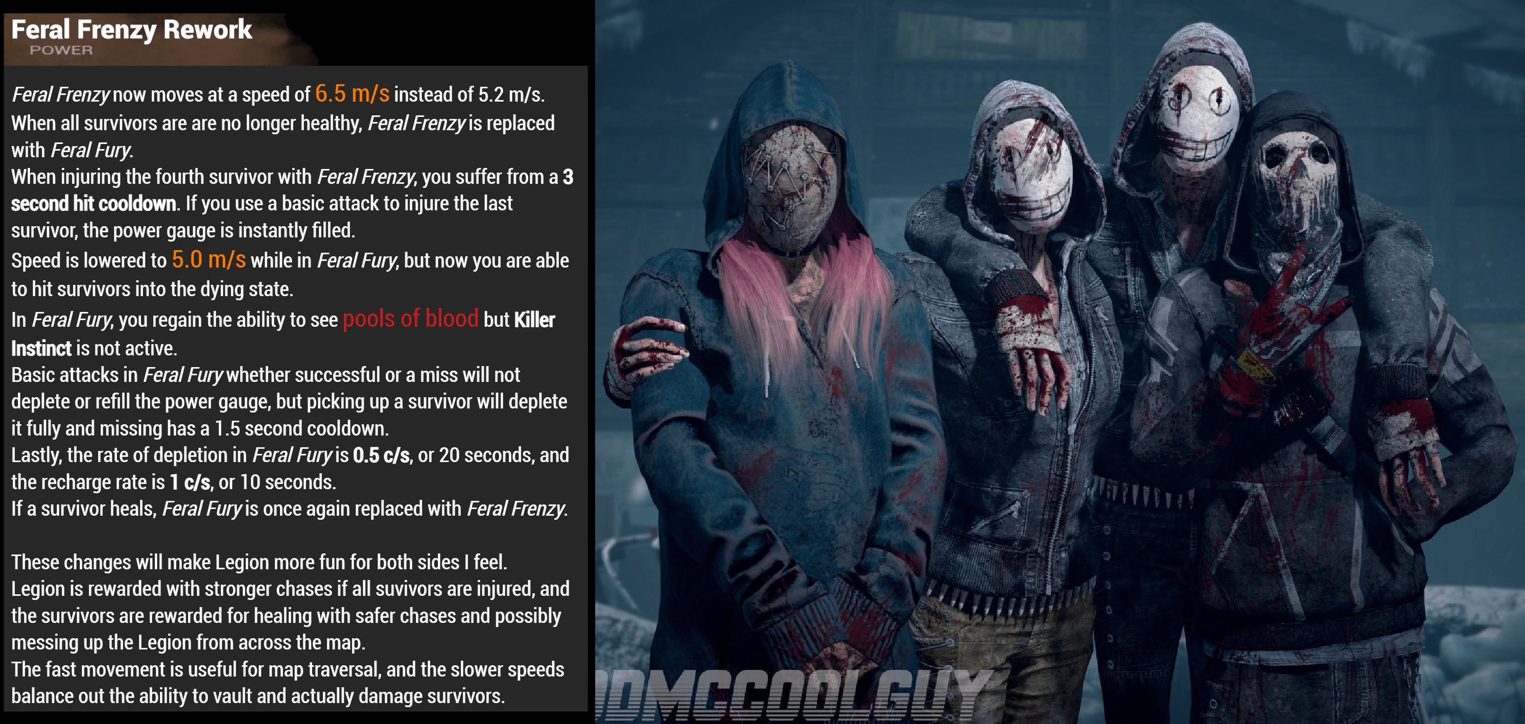 My Idea for a Legion Rework. (I did not take inspiration, any similarities  with other concepts are coincidence) Credit for the Legion Artwork in the  COMMENTS : rdeadbydaylight