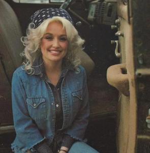Dolly Parton in the 70’s, offstage, relaxed, and looking simply angelic