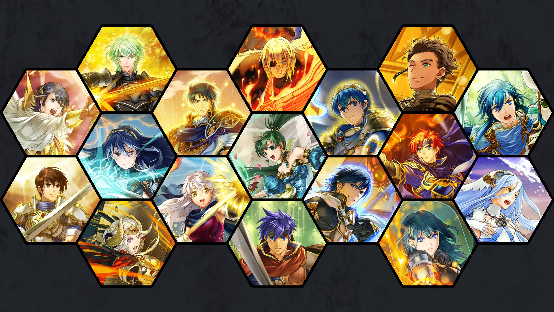 Senri Kita drew most Fire Emblem leads throughout Cipher's life. Here's a  wallpaper of her work. : r/FireEmblemHeroes