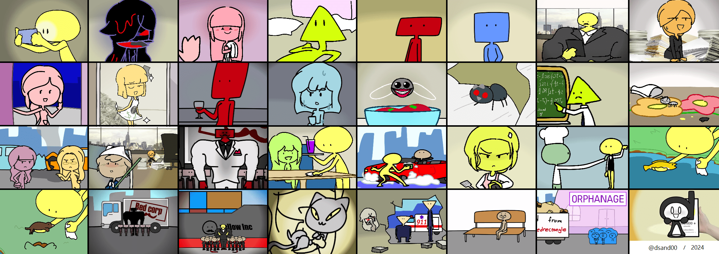 All My Ghost Friend characters currently: : rDsand00