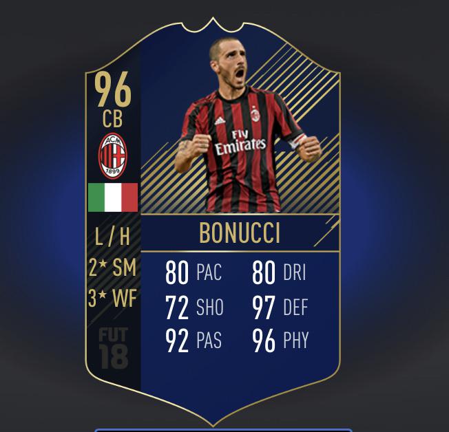 Ps4 Selling Bonucci Toty Fifa18