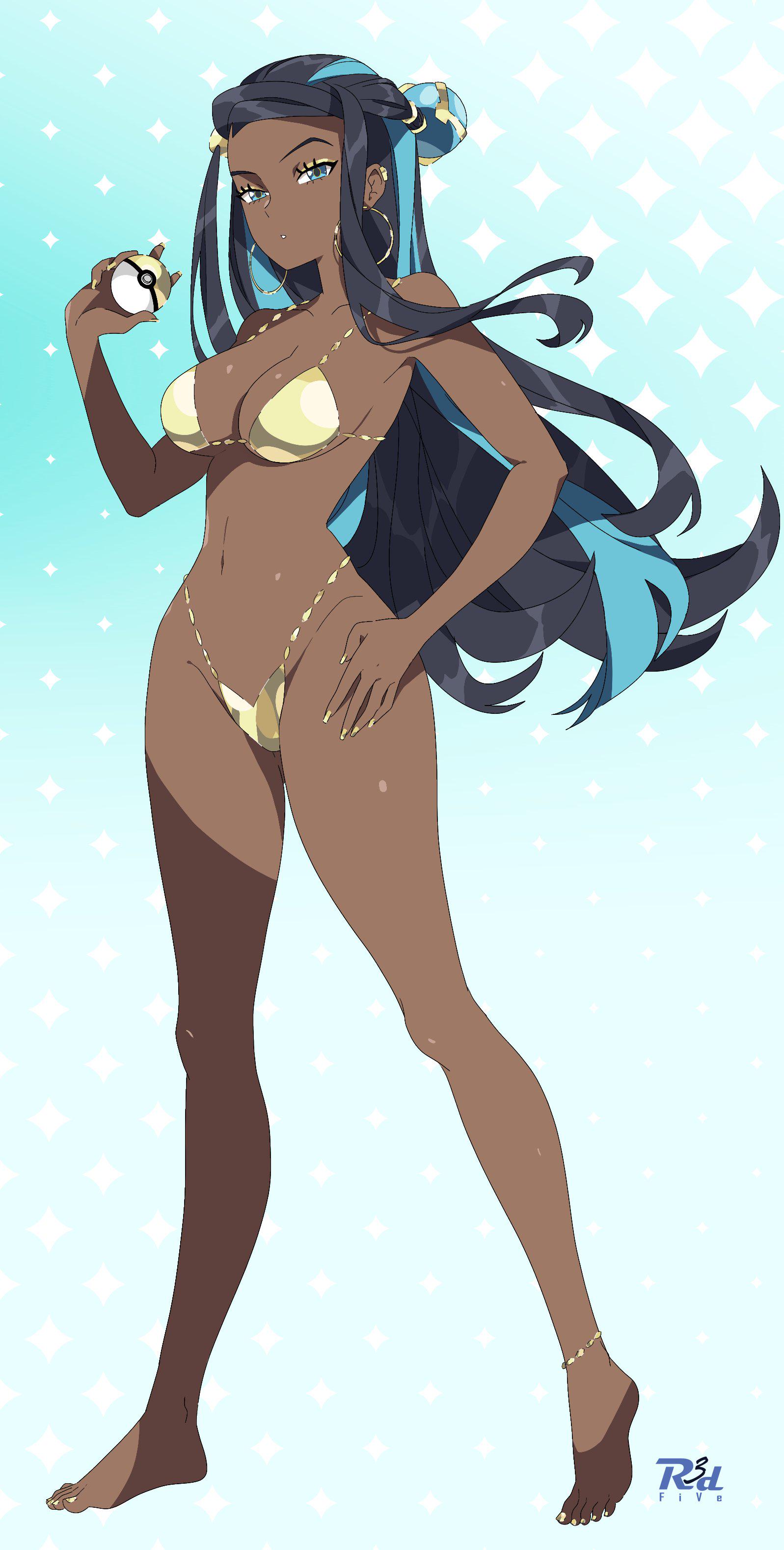 🔞Gold Bikini Nessa ***Pokemon*** (nessa (pokemon)) | Rule34 Hentai |  Truyen-Hentai.com