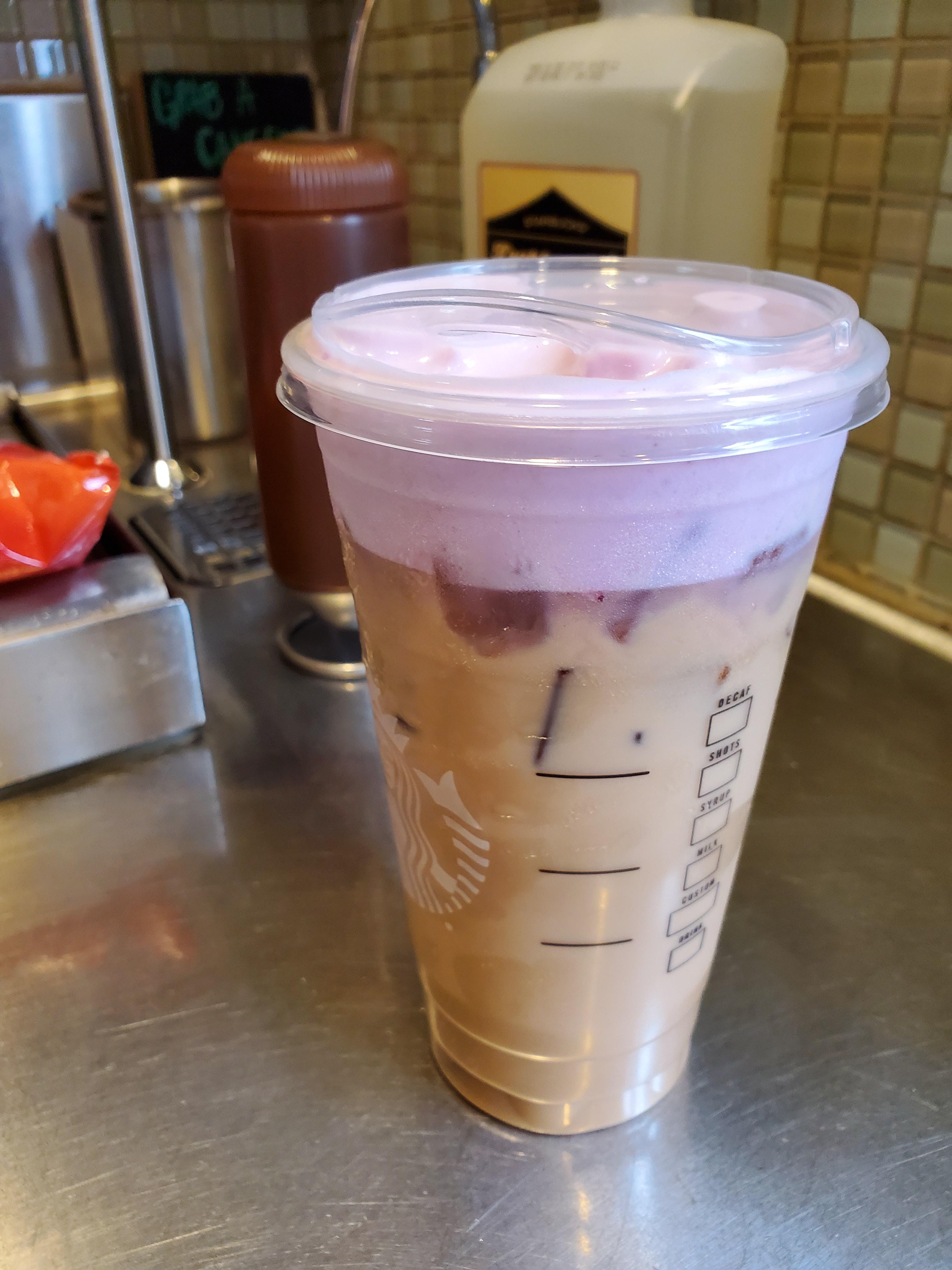 in response to a thread from yesterday blonde rose quartz latte uk only drink all of my baristas loved it and i had to tell them to please not try and order on starbucks iced latte recipe reddit