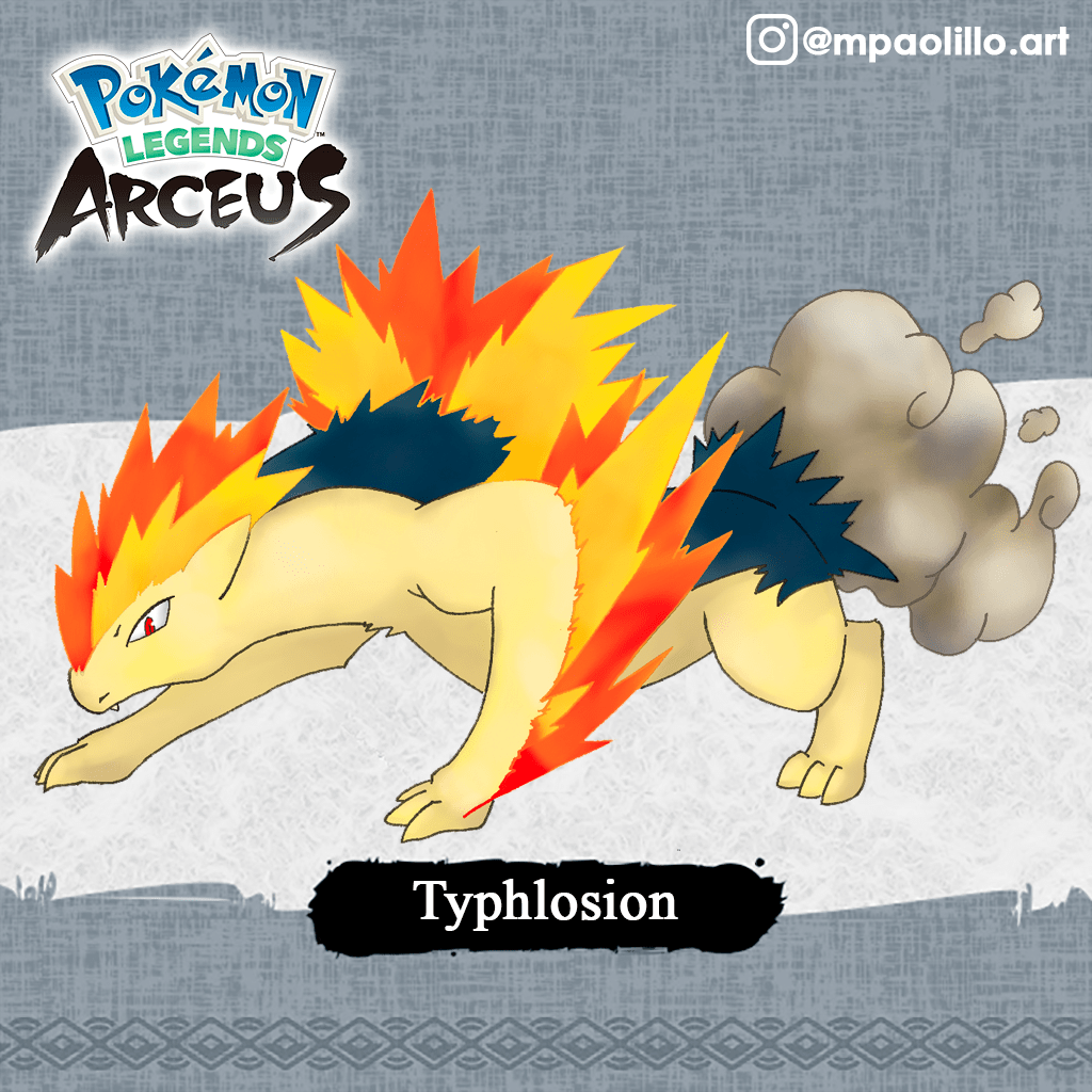 According to smogon, typhlosion (the final . My Take On Typhlosion For Pokemon Legends Arceus Pokemon