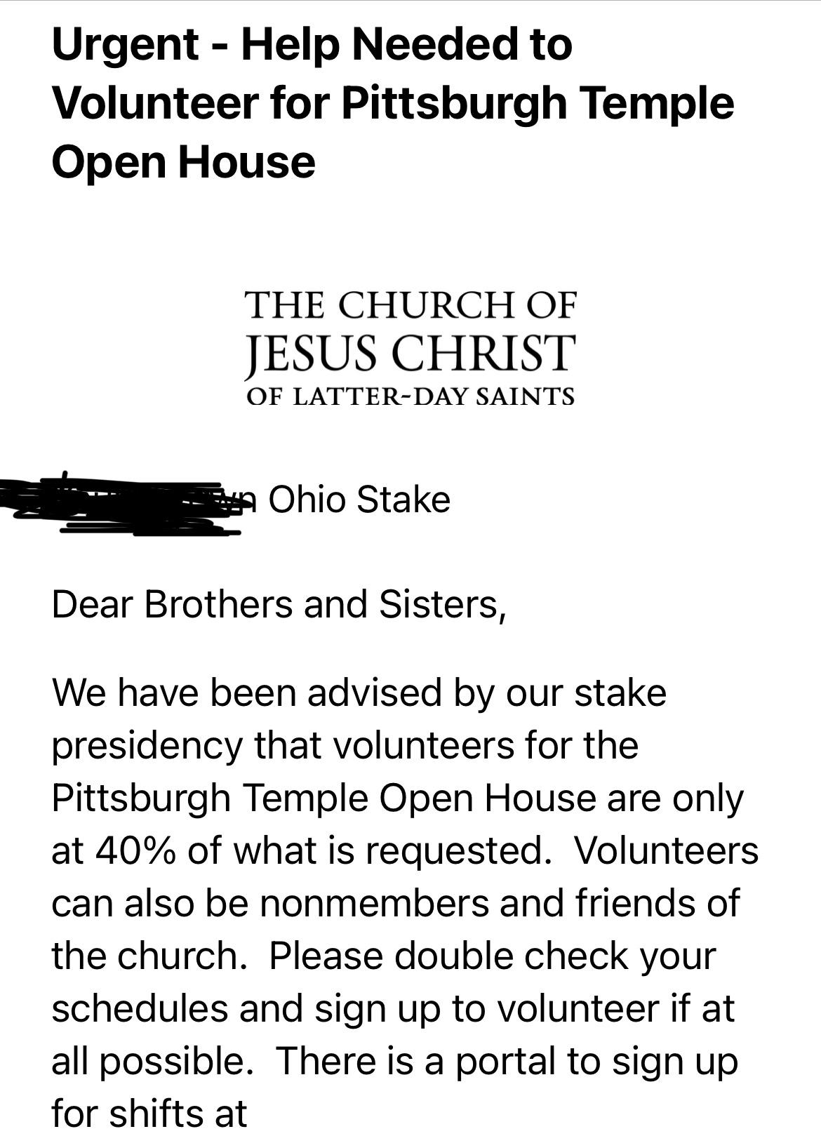 Getting this email warmed my cold, non-believing heart : rexmormon