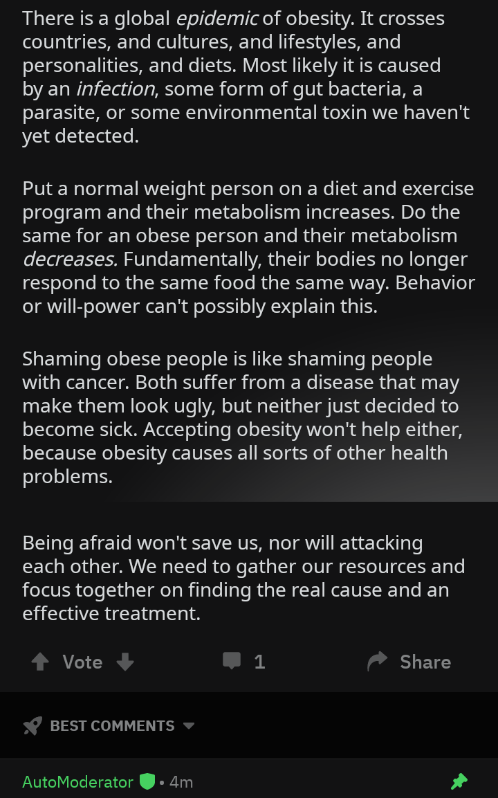 Obesity Is Caused By An Infection We Haven T Discovered Yet