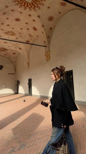 Milly IG story in Milan 2/8/2026