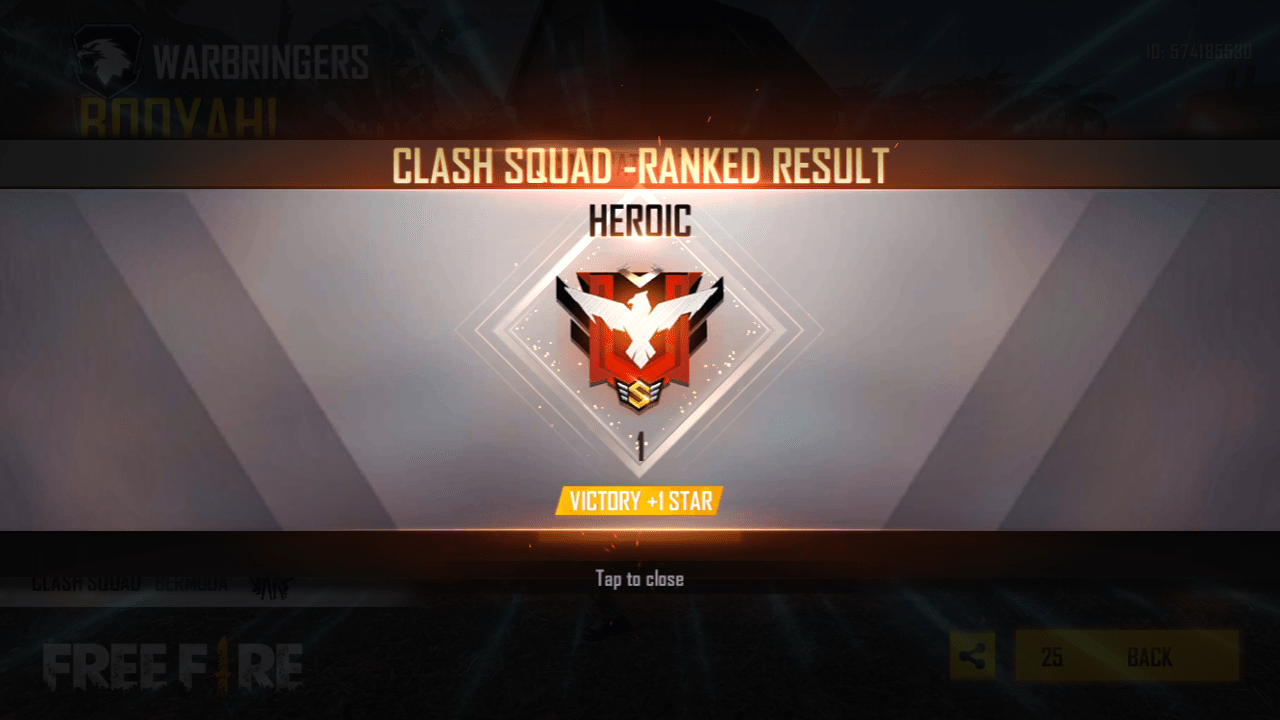 Finally Reach Heroic Freefire