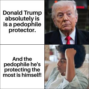 Pedo protects himself.