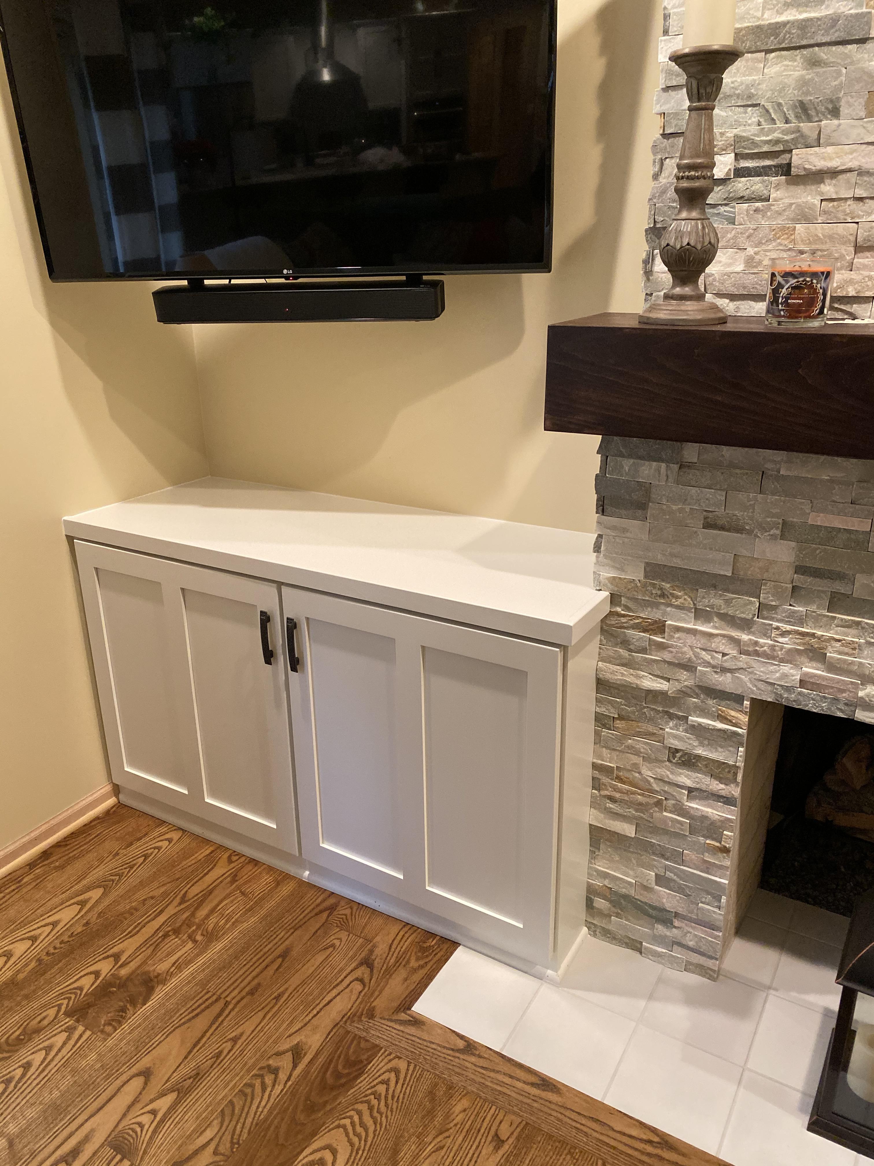 Fireplace Floating Shelves Design Ideas