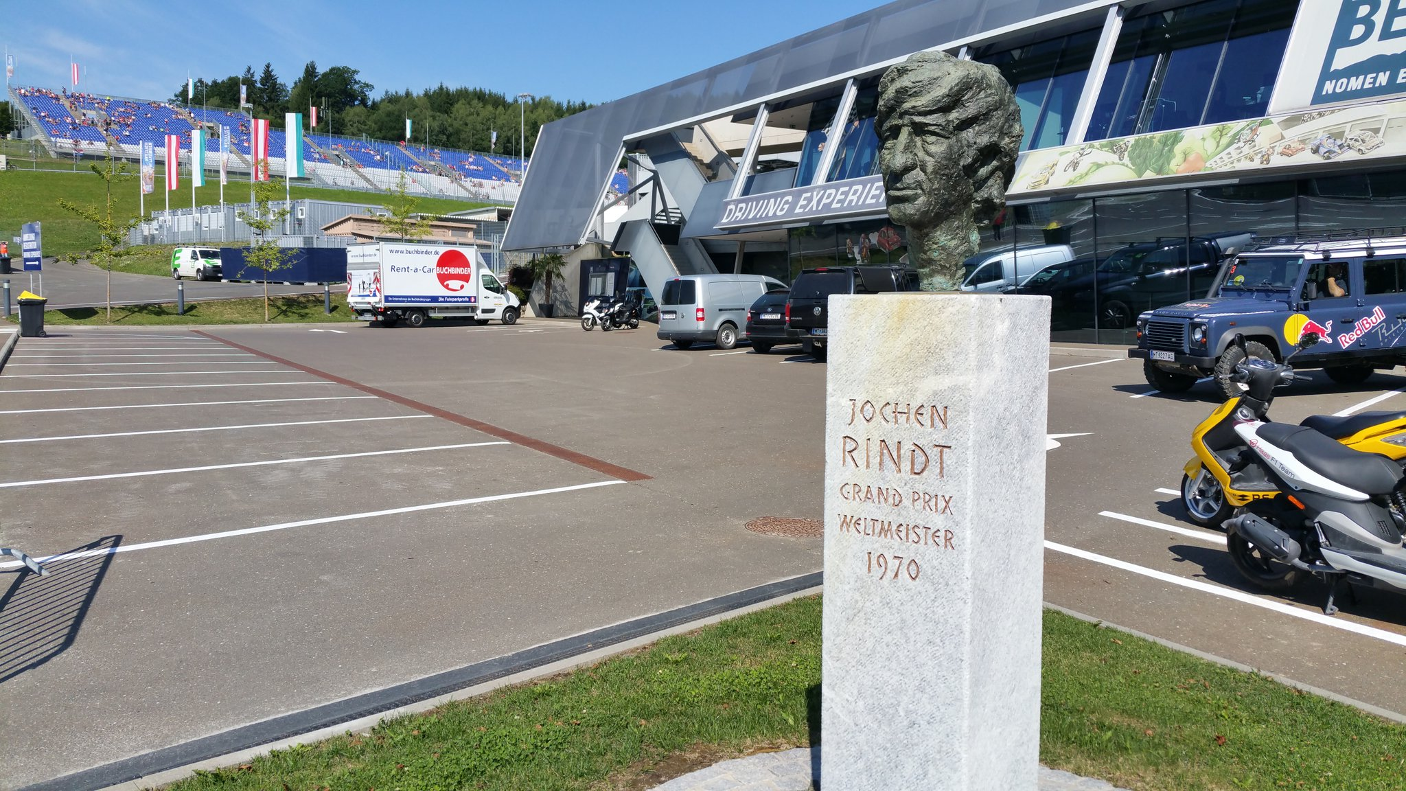 Jochen Rindt Statue At The Red Bull Ring Formula1