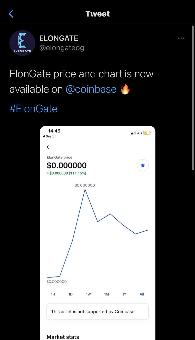 I saw it got released a few hours ago and had about $50 on my metamask so i thought i'd put it in because it wasn't doing anything. You Now Can Officially View Elongate Price Chart On Coinbase Ladies And Gentlemen R Elongatetoken