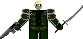 Fiona the Old Blade (another bit of art of a lady in power armor from me!)