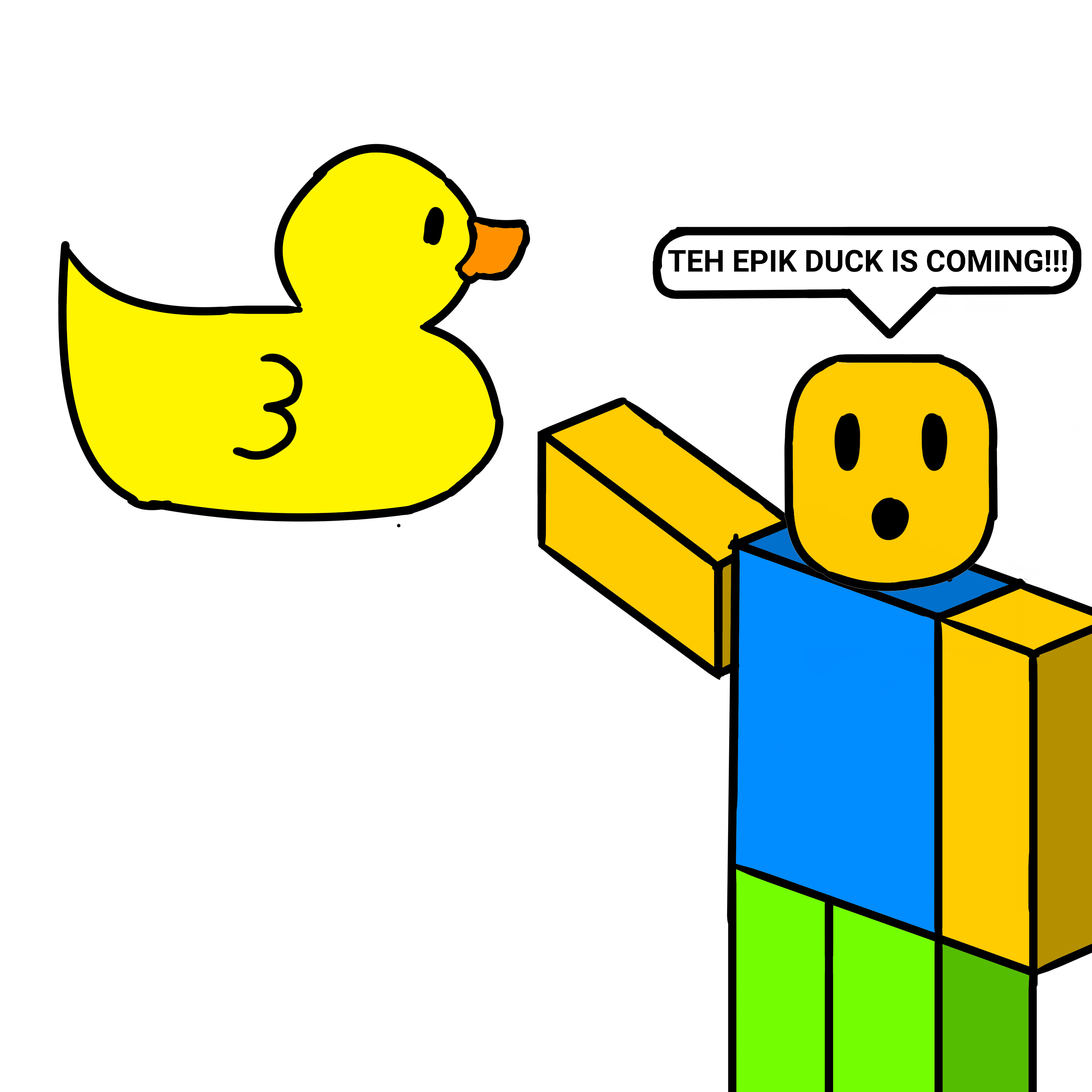 TEH EPIK DUCK IS COMING R Roblox 