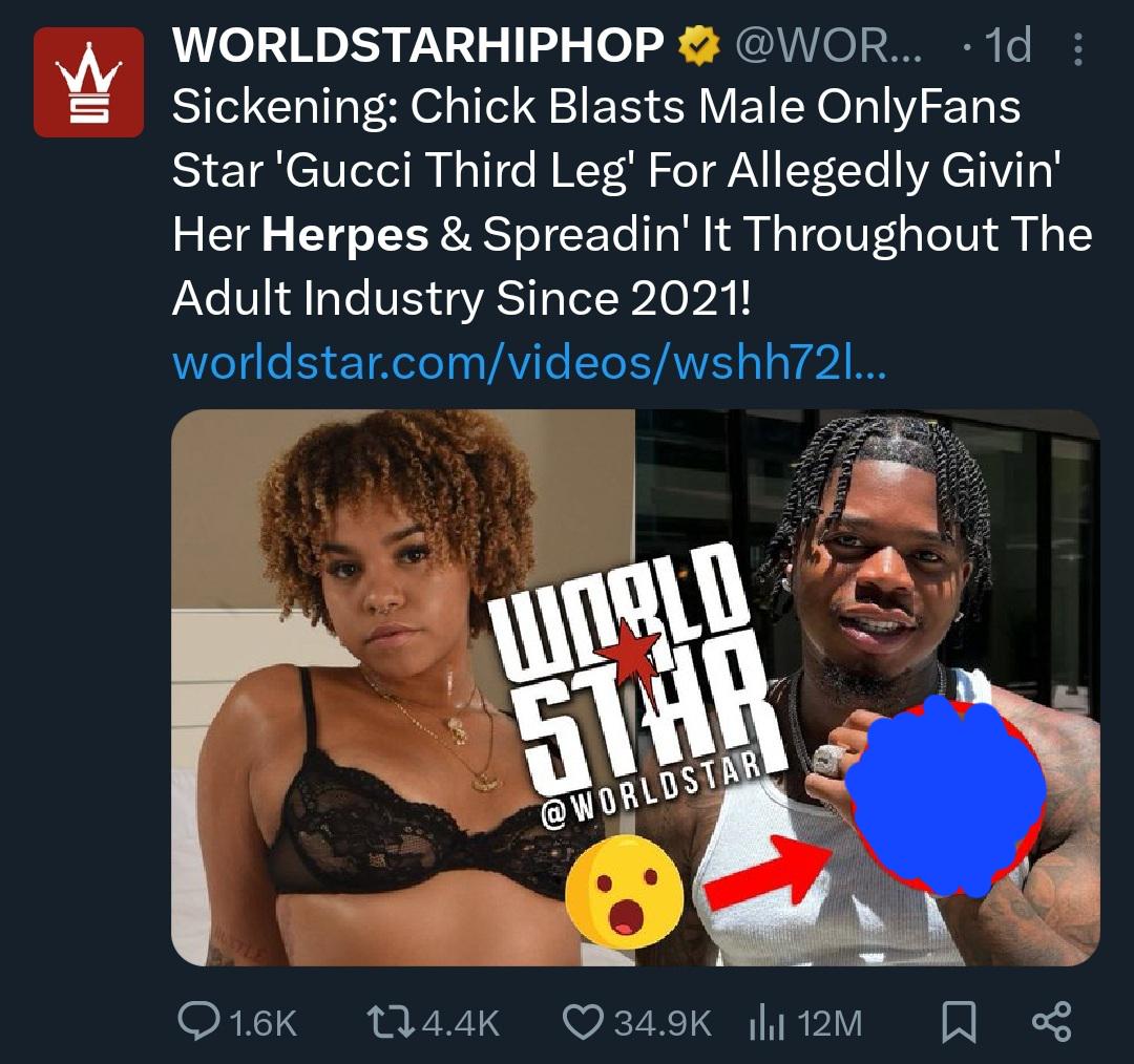 Apparently his body count is like 3k, theres a ongoing list of 75 people he  slept with : rNYStateOfMind