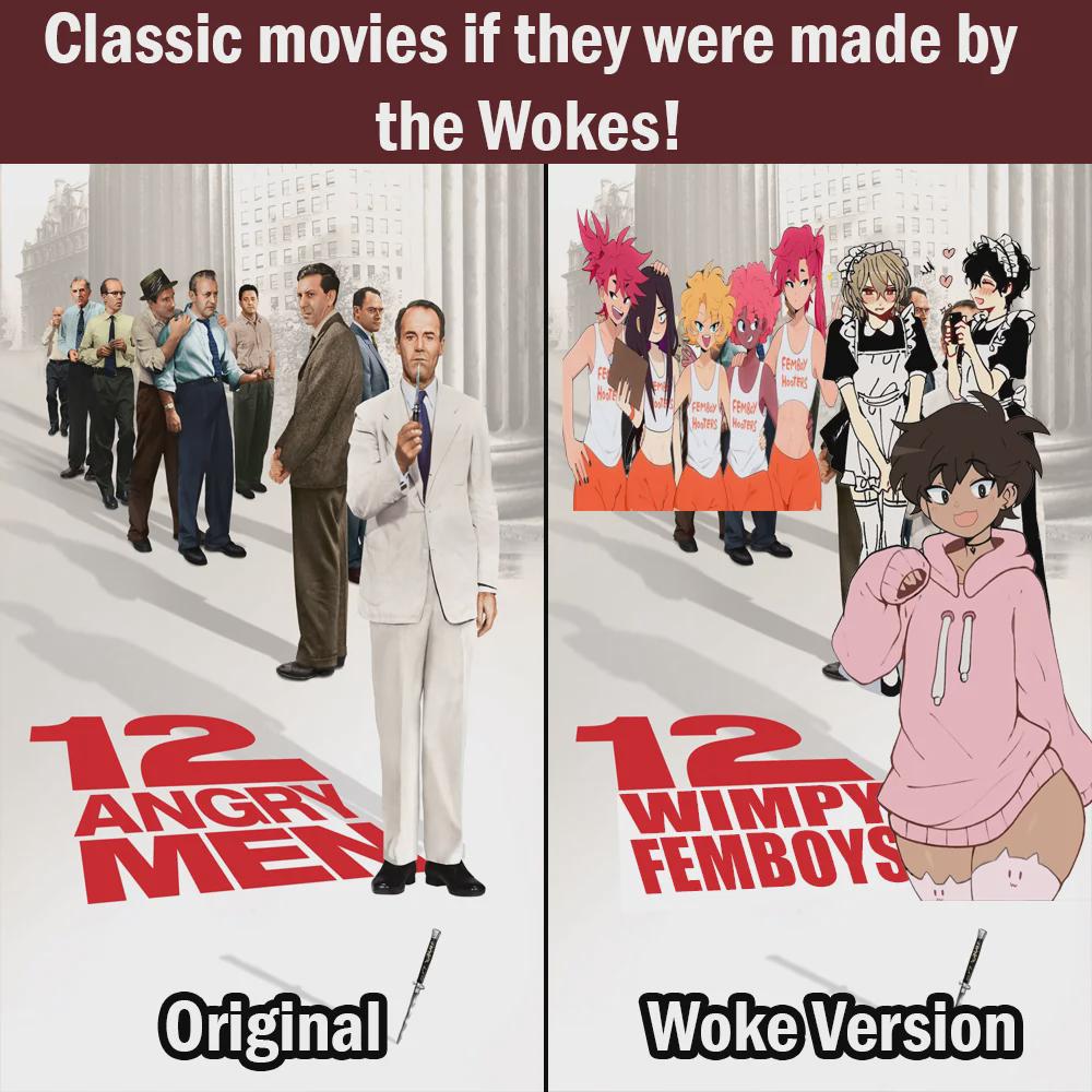 In 12 Angry Men (1957), Juror 2 was never angry during the course of the  movie. This is a reference to the title being factually incorrect. :  rshittymoviedetails