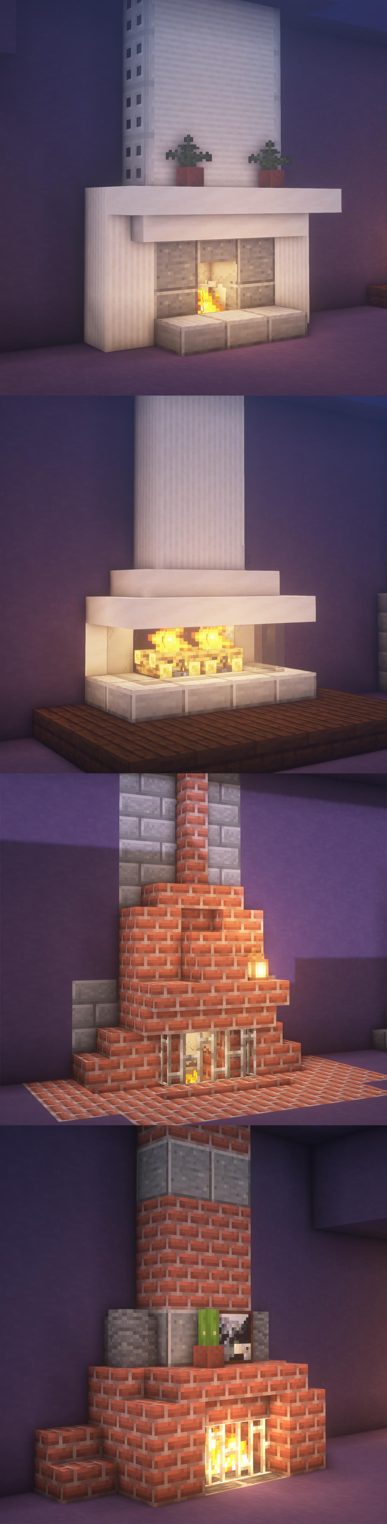 9 Fireplace Ideas Minecraft Building Inc