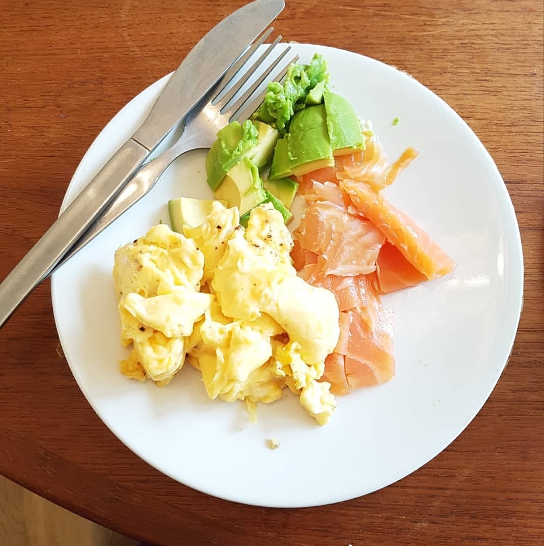 Brain Food Aka Scrambled Egg Smoked Salmon And Avocado