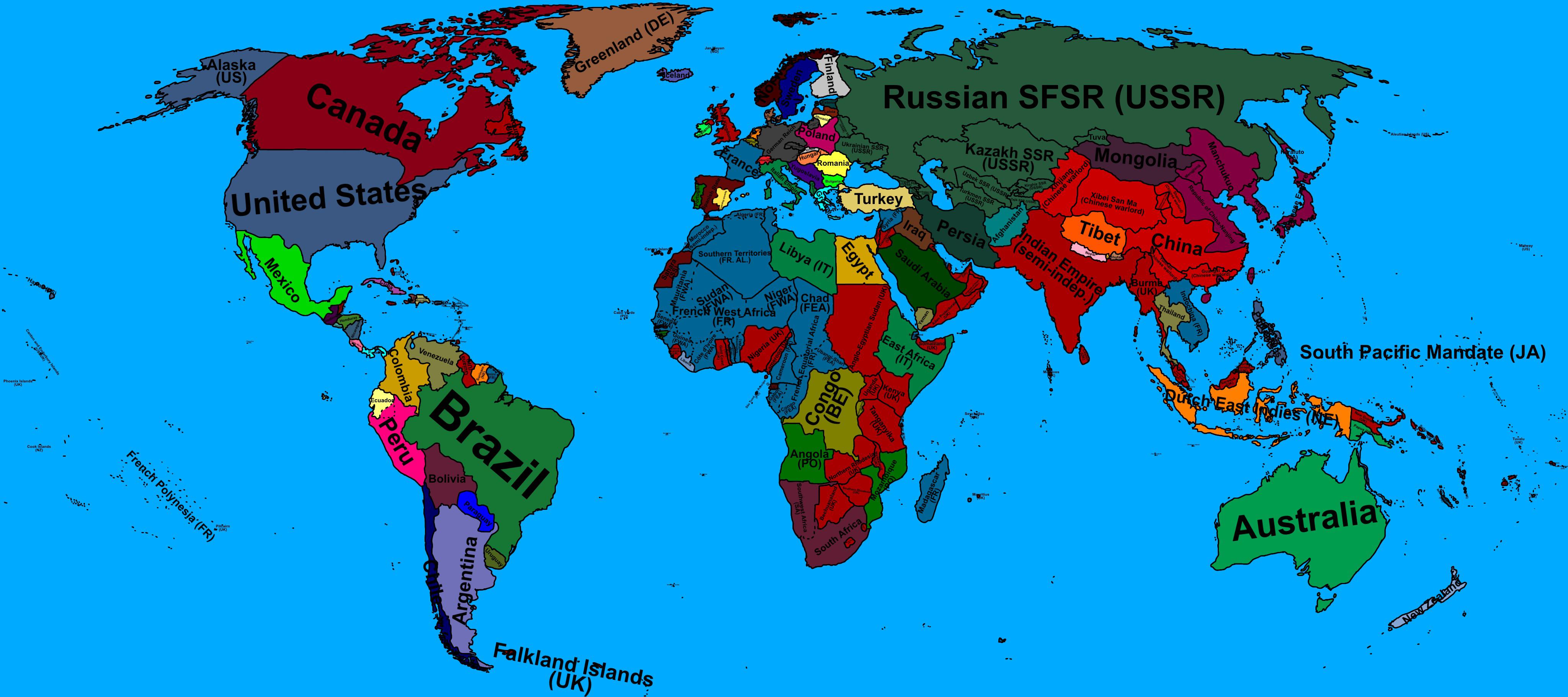 Made A 1939 Variation Of My 1942 Map I While Ago R Mapporn.