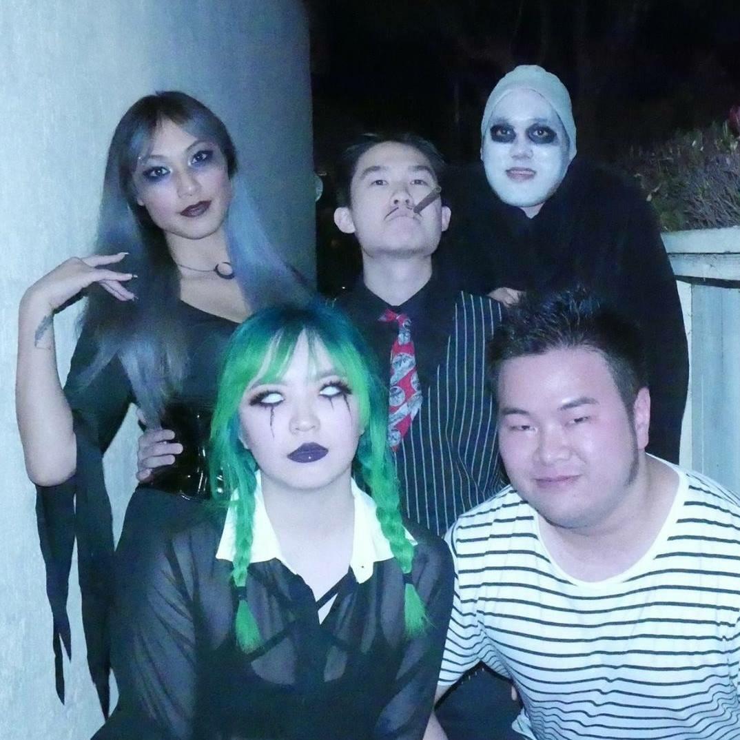 Friends and i as the addams family... don't know how we're going to top last year's costume