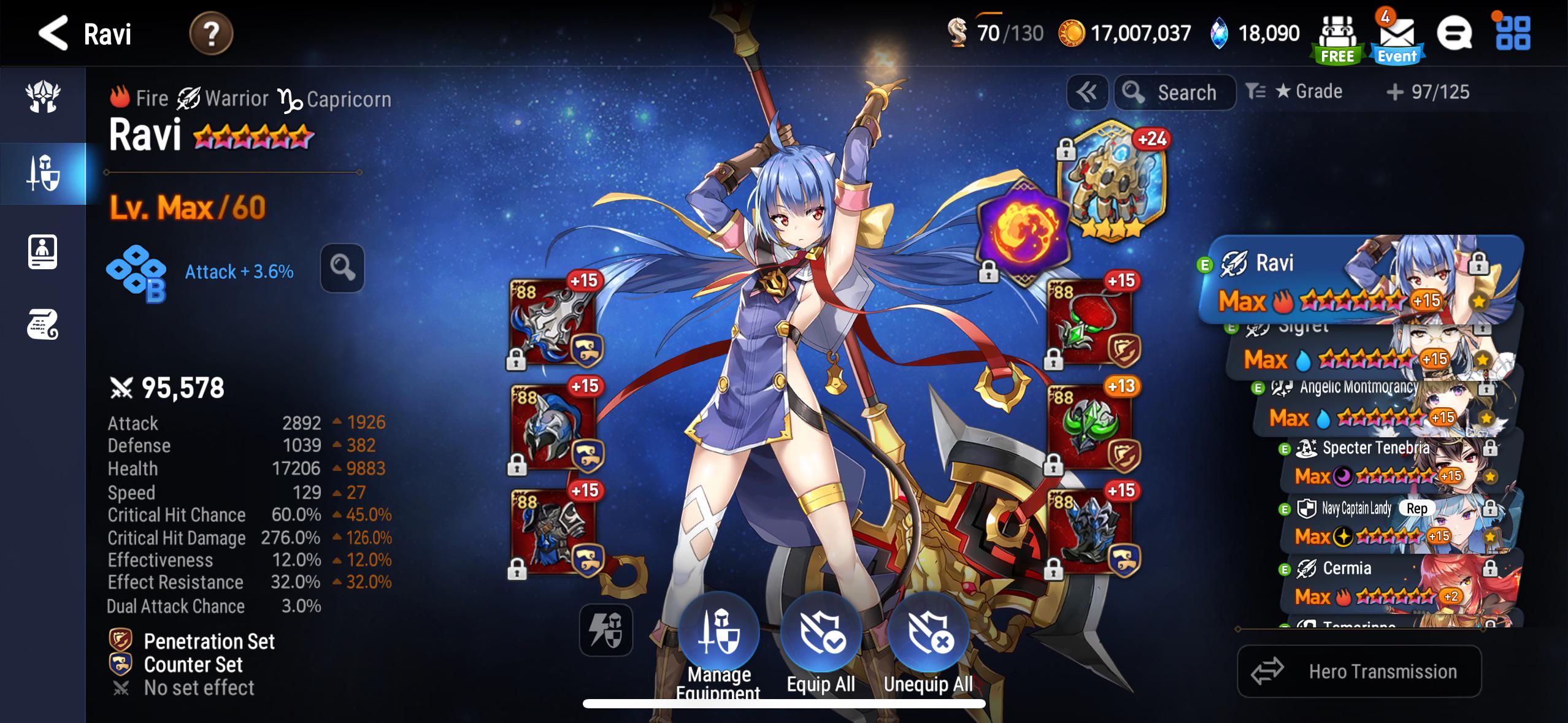 Ravi build : rEpicSeven