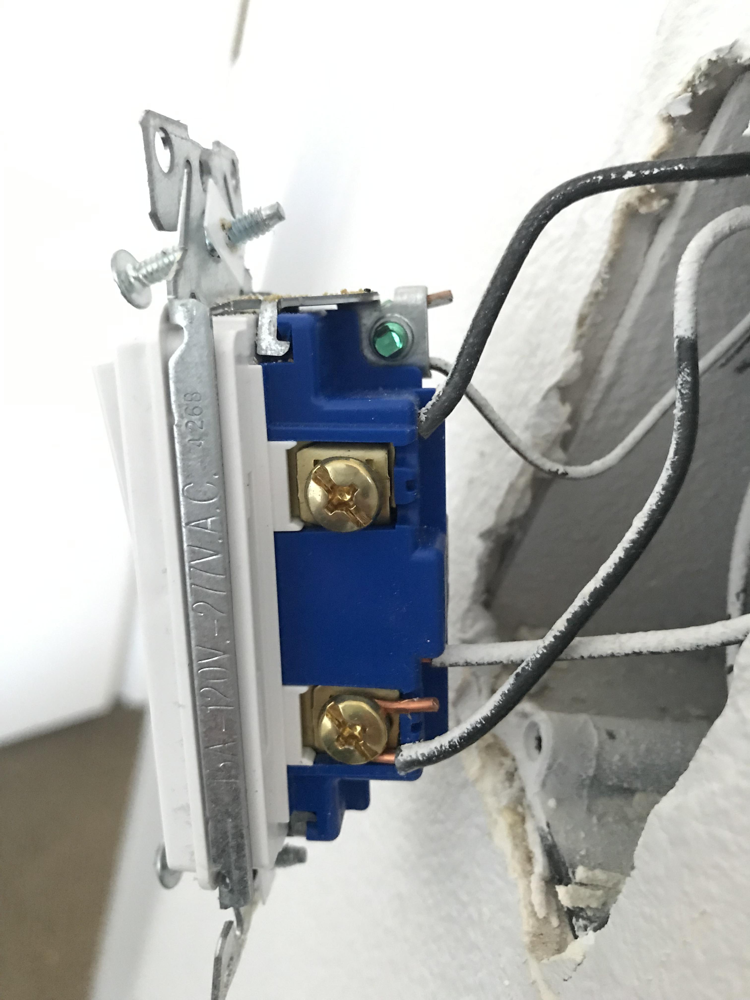 Wiring a switch power at light
