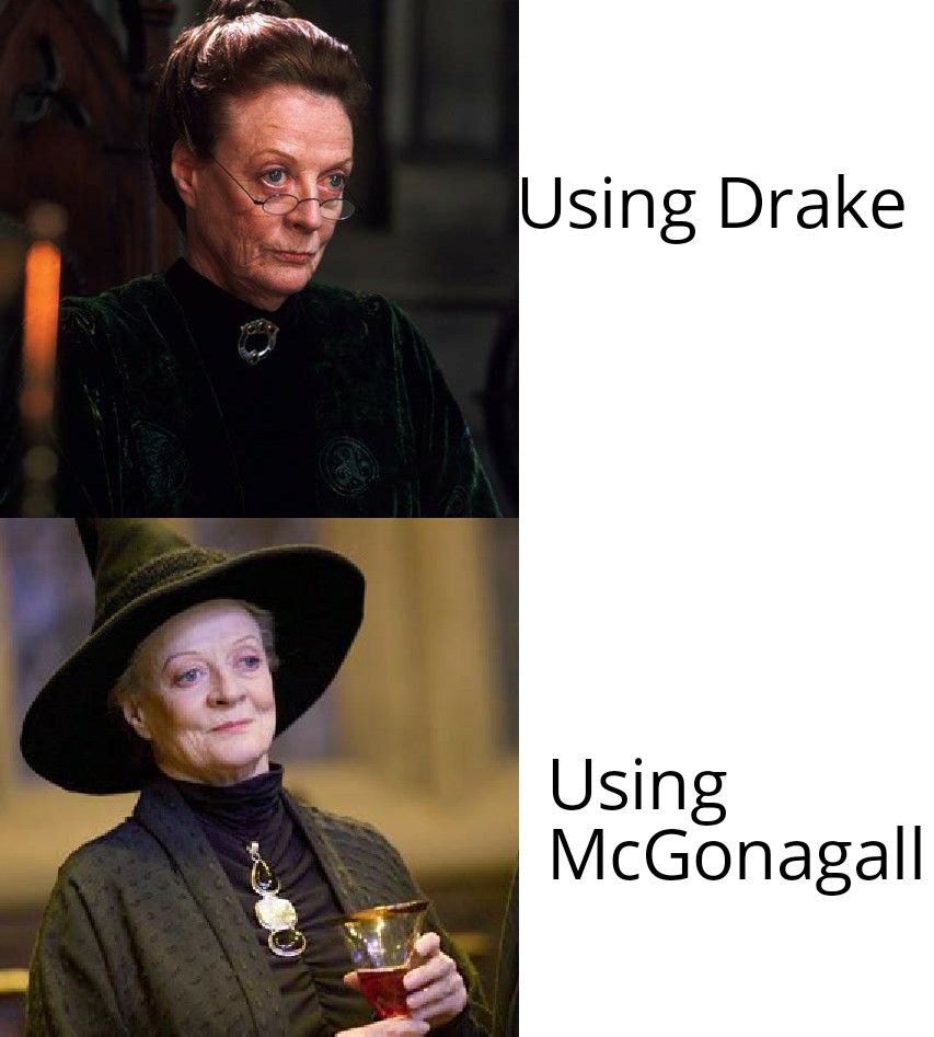 "why is it always you three?"