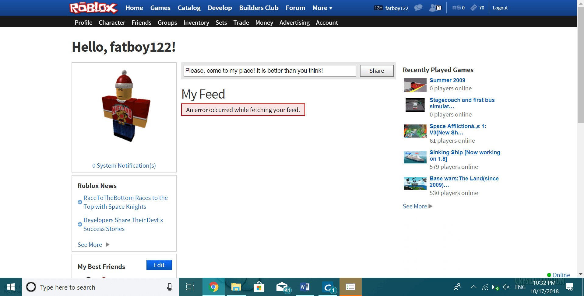 Roblox Website 2013 Kh M Ph N N T Ng S Ng T O V K T N I To N C U 