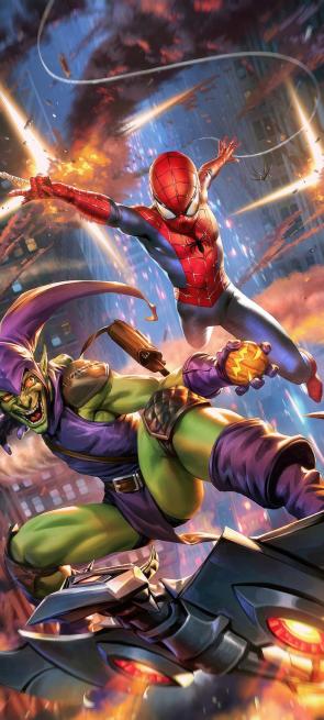 Spiderman And Green Goblin 1080×2400