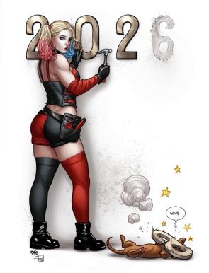 Happy New Year (art by Frank Cho)