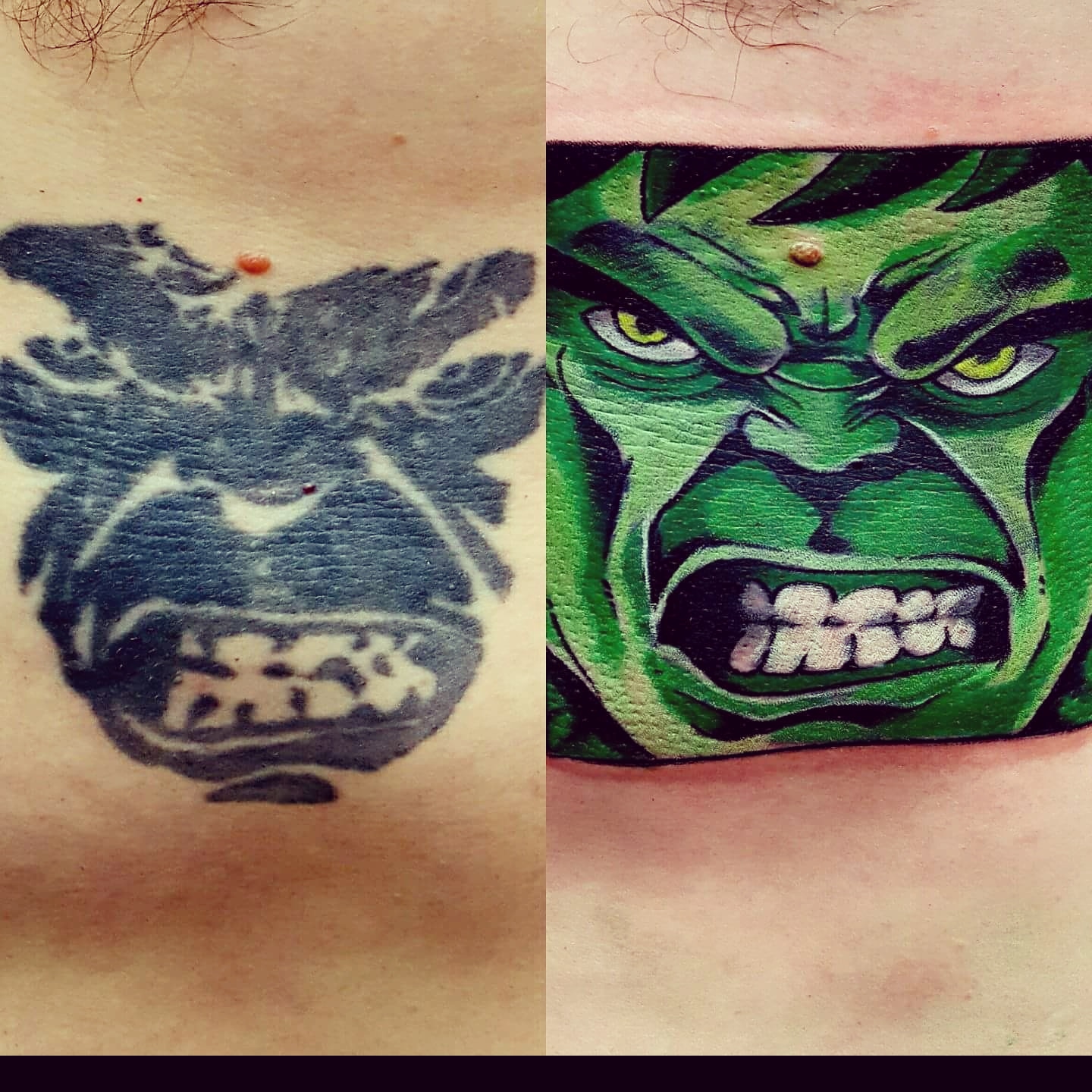 Cover Up I Got Done At Neon Dragon Tattoo In Cedar Rapids Iowa By Andrew Douglas Tattoos
