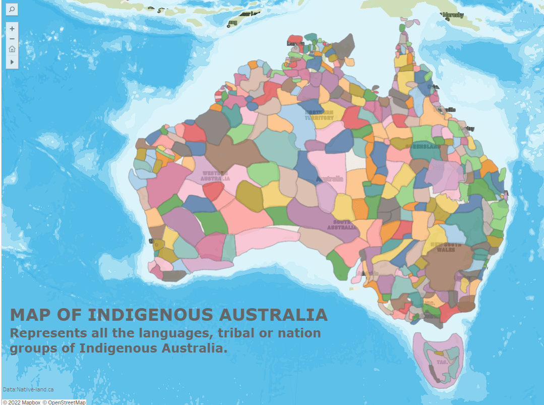 Australian Aboriginal Map Australian State Map With Aboriginal Art 
