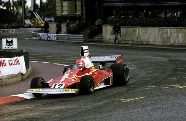 Niki Lauda En Route To His First Win At Monaco 1975 Formula1