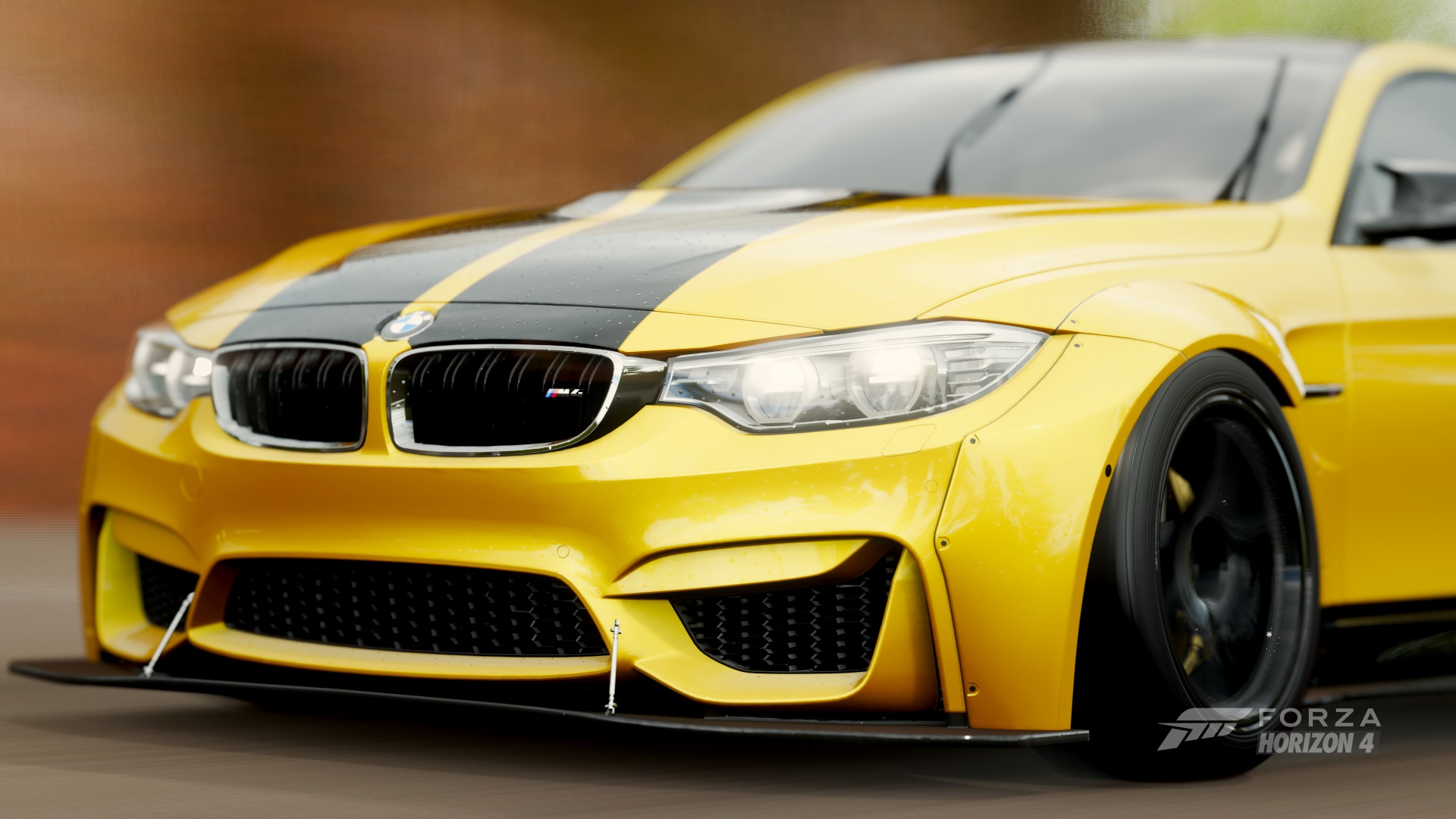 Juicy bmw m4 shot with rocket bunny fender flares
